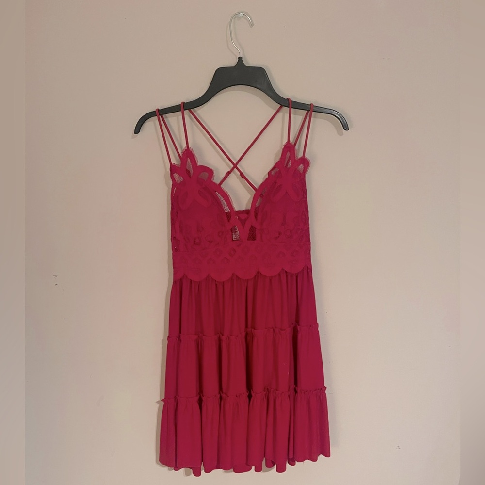 Red Mini Dress - Zenana